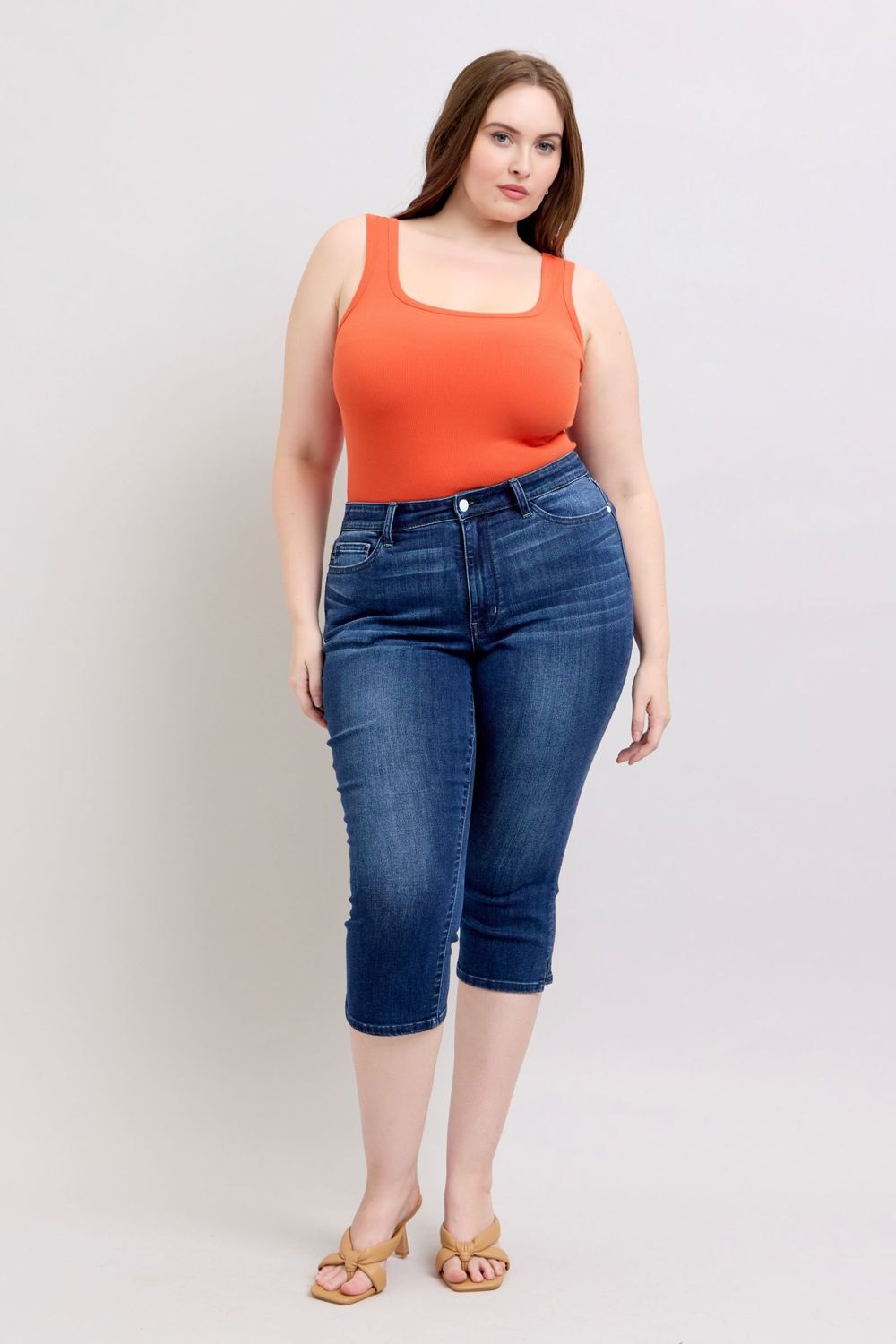 JB Super Dark Wash Capri 72120