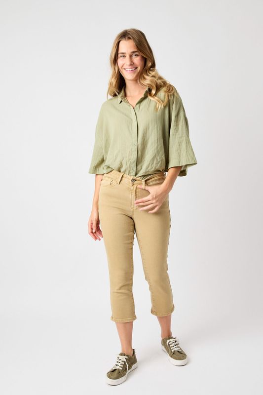 Judy Blue Khaki Capri 78108