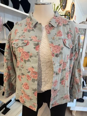 Oddi Denim Floral Jacket