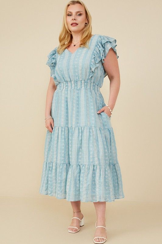 Hayden Blue &amp; White Dress