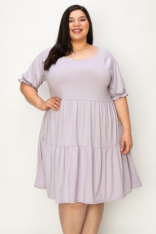 Curvy Lovey Lavender Dress