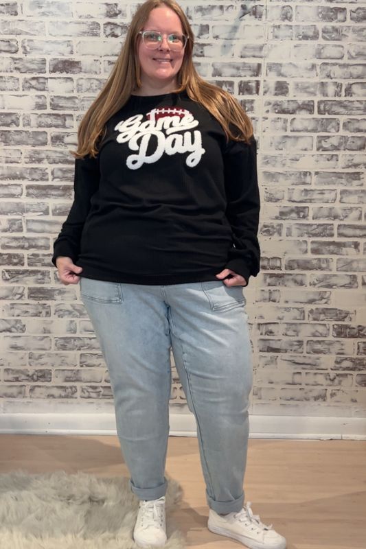 Heimish Black Game Day Top