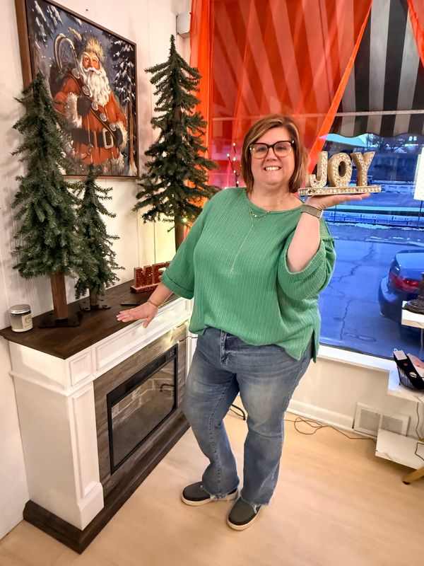 She &amp; Sky Green Knit Top