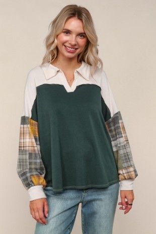 Haptics Hunter Plaid LS