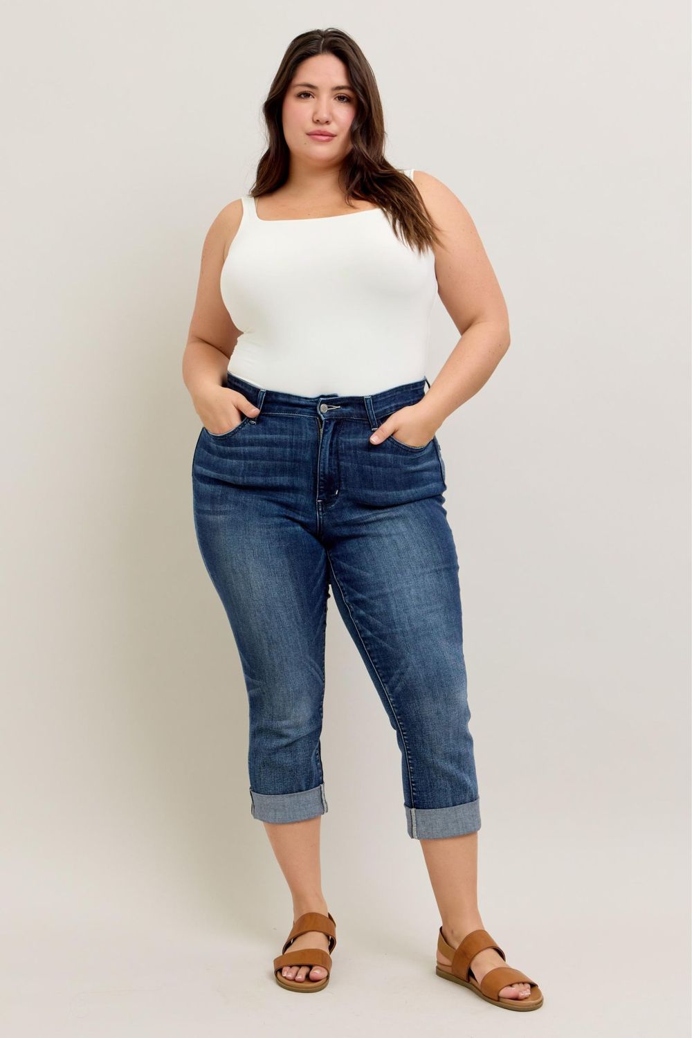 JB Cuffed Capri 72121