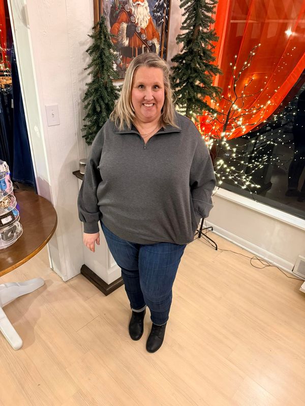 Zenana Charcoal Q-zip