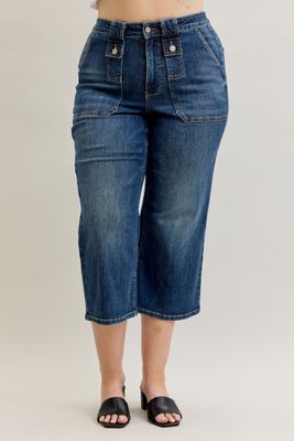 Judy Blue HW Utility Crop 881007