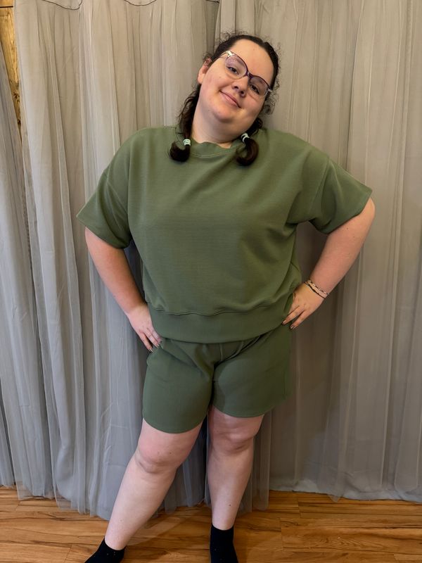 Zenana Green Short Set