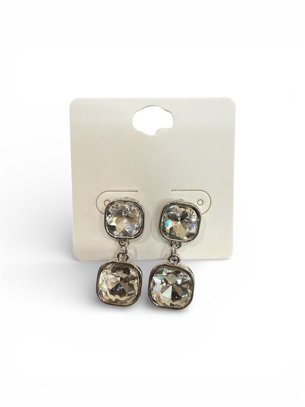 Double Crystal Earrings