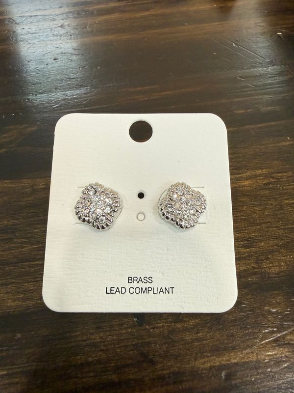 Silver Clover Earrings