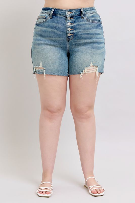 Judy Blue Button-Fly Short 150294