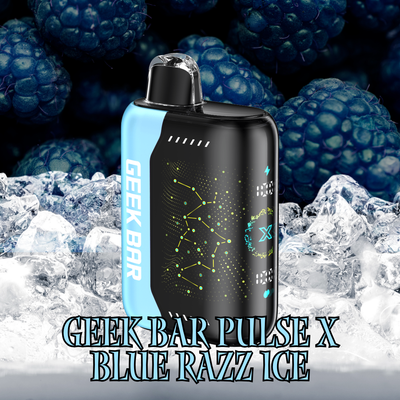 Geek Bar Pulse X 18mL- Blue Razz Ice &quot;Nic Tax Paid&quot;