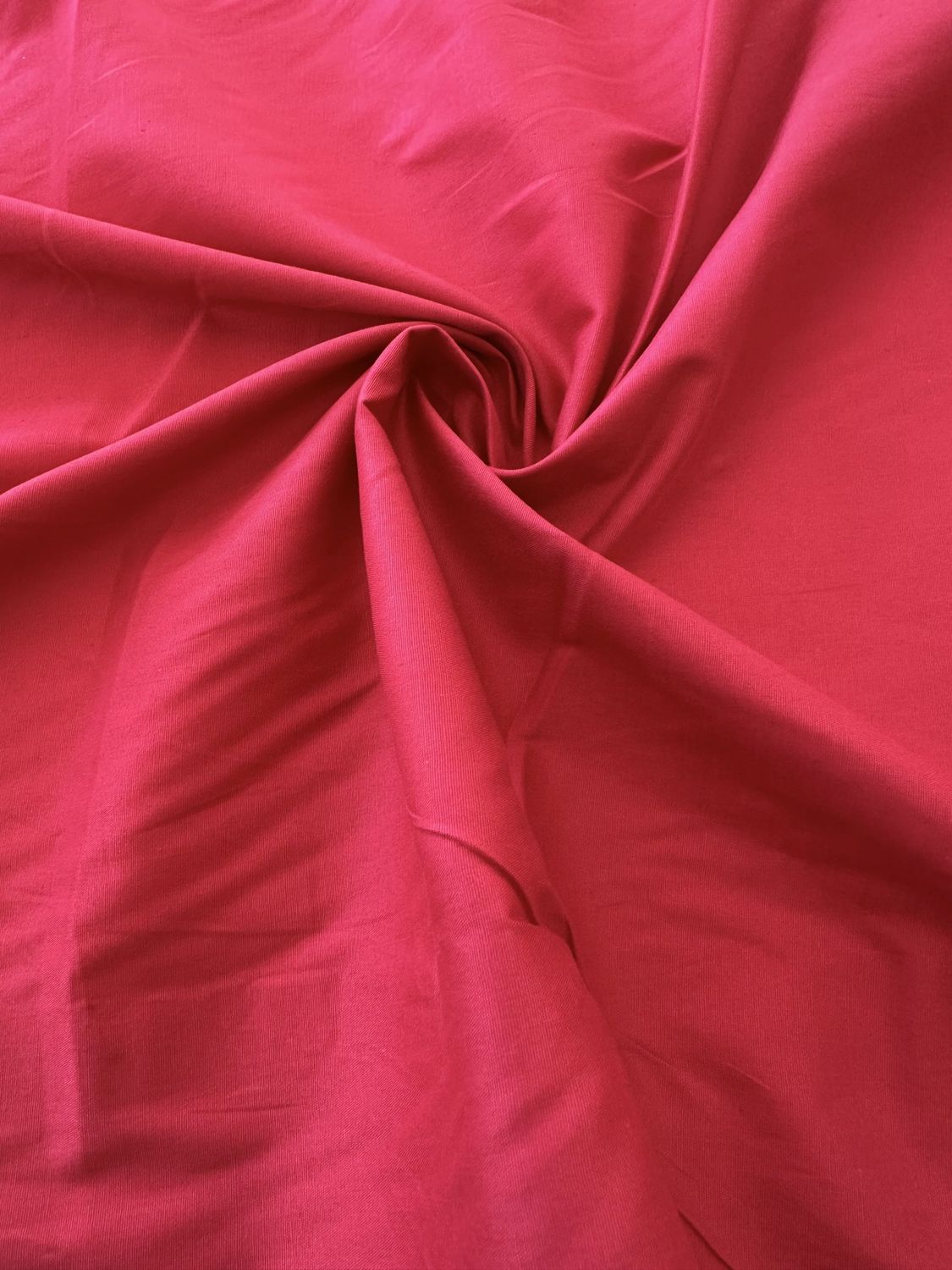 Fine Shirting Cotton Twill, Colour: Red