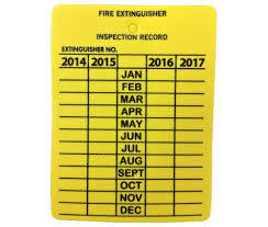 PLASTIC INSPECTION TAG