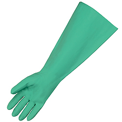 GREEN NITRILE GLOVES