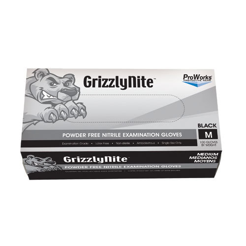 BLACK NITRILE GLOVES