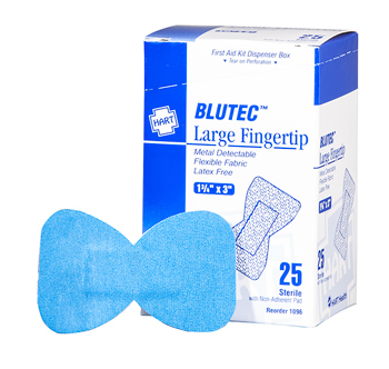 METAL DETECTABLE FINGERTIP BANDAGE