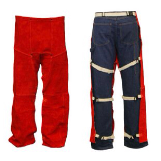 LEATHER WAIST COWBOY STYLE CHAPS