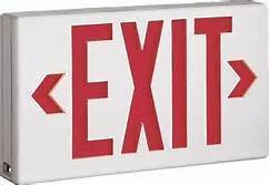 RED LED EXIT SIGN