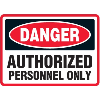 DANGER ALUMINUM SIGN