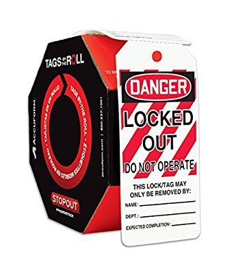 LOCK-OUT TAGS BY-THE-ROLL