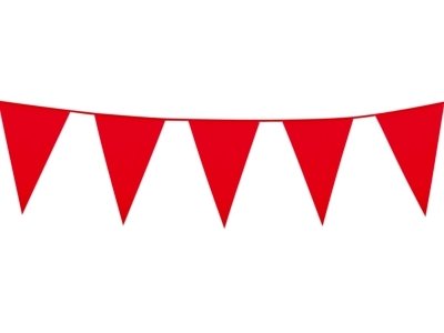 RED PENNANT FLAGS