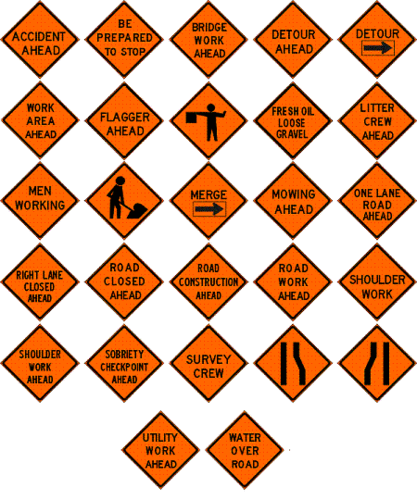MESH TRAFFIC SIGNS