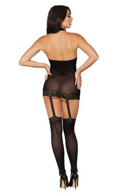 0035 SHEER GARTER DRESS