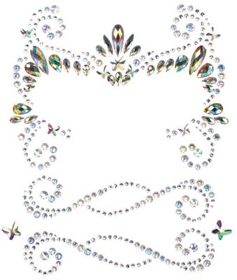 EYE051 Pixie adhesive face jewels sticker