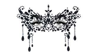 EYE033 Masquerade adhesive face jewels sticker
