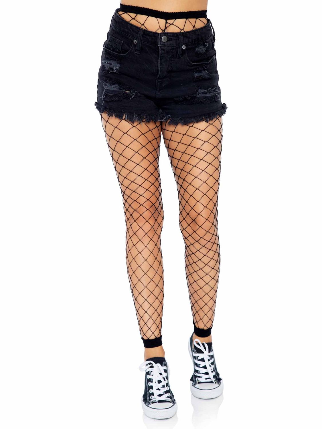 7881 Diamond Net Footless Tights