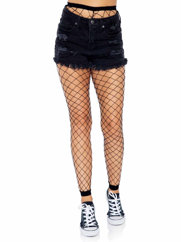 7881 Diamond Net Footless Tights