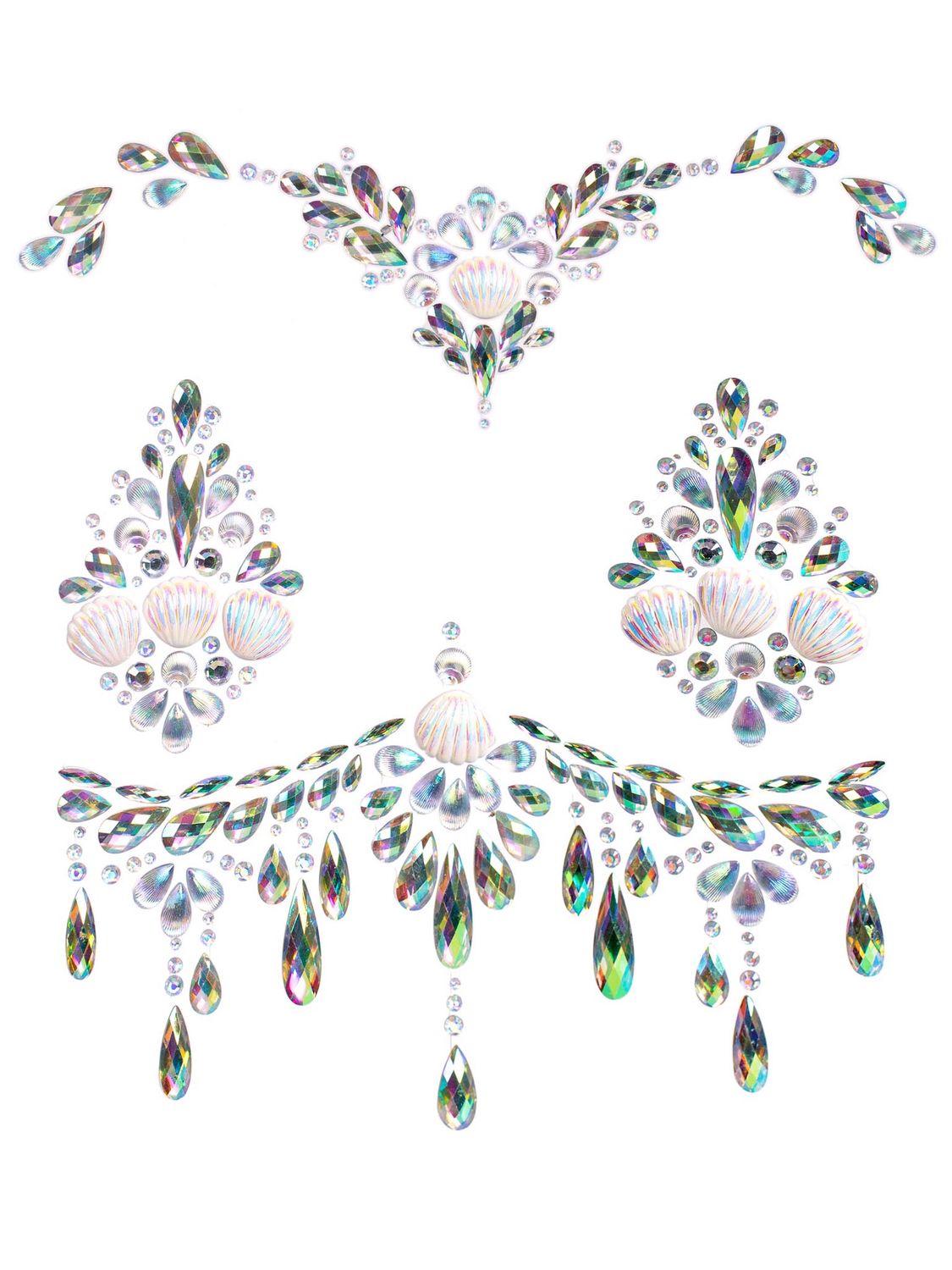 BODY022 Siren adhesive body jewels sticker