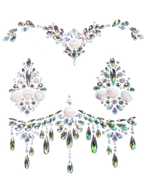 BODY022 Siren adhesive body jewels sticker