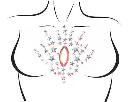 BODY007 Juniper adhesive body jewels sticker