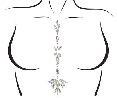 BODY011 Jade adhesive body jewels sticker