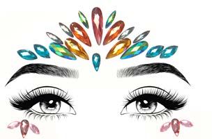 EYE014 Avri adhesive face jewels sticker