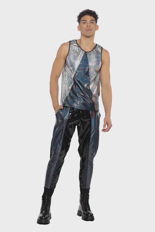 JR153 - PYTHON &amp; PVC UNISEX JOGGER