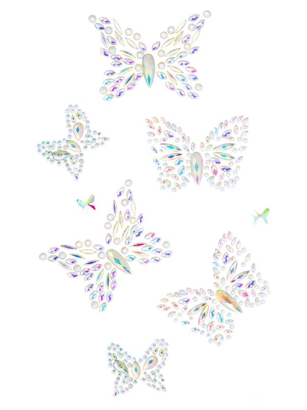 BODY021 AURIELIA ADHESIVE GLOW IN THE DARK BODY JEWELS