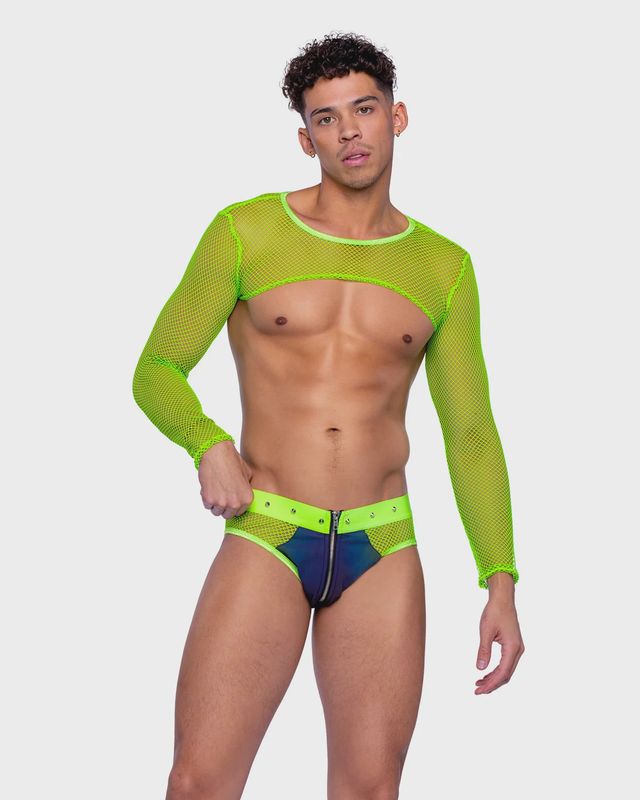 6540 - REFLECTIVE &amp; FISHNET BRIEFS