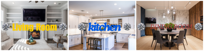 kitchen,dining room,living room