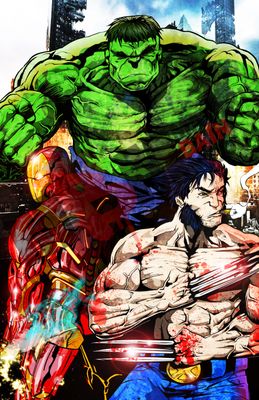 Iron Man, Hulk &amp; Wolverine