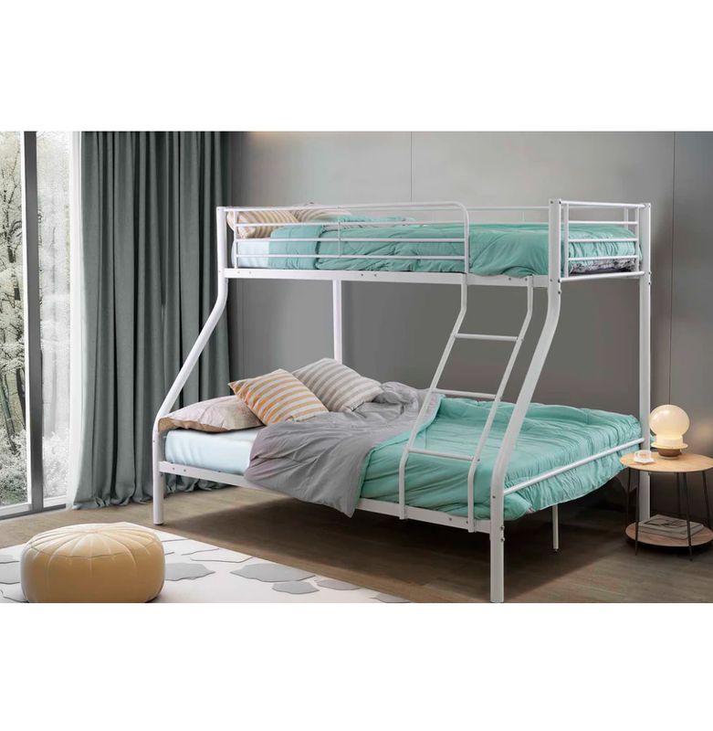 Pack Litera Metálica Matrimonio + 2 Colchones