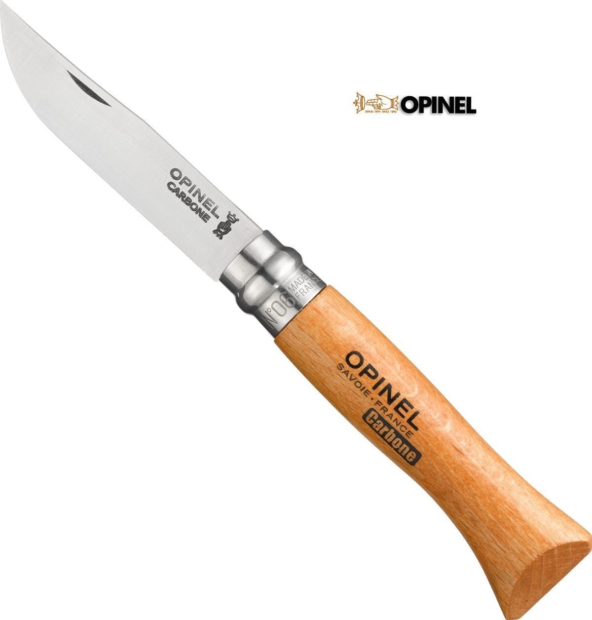 Liigend taskunuga Opinel 6 cm süsinikterasest