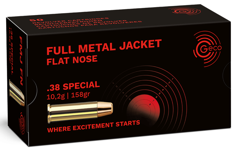 Revolveri padrun GECO .38 Special FMJ. 50 tk.