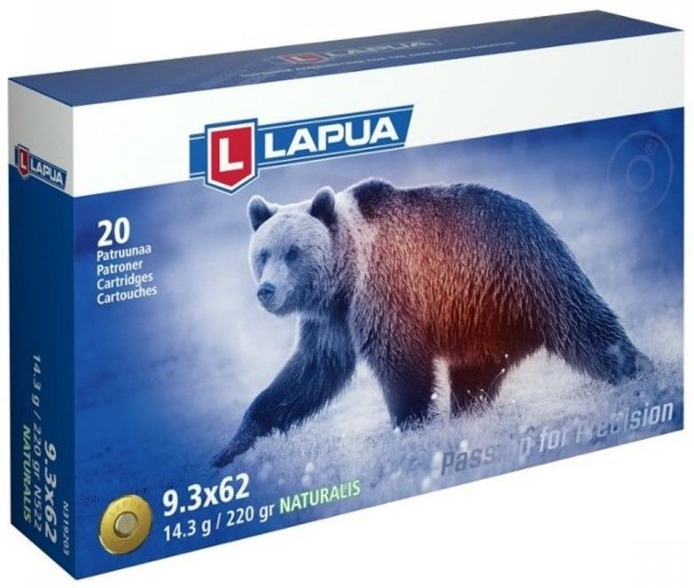 Padrun Lapua 9,3x62. Naturalis 16,2 g.