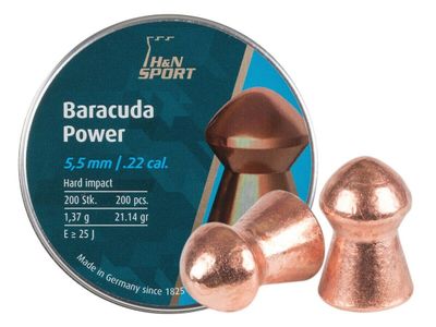 Õhupüssikuulid H&amp;N Baracuda Power kal. 5,5 mm, 200 tk