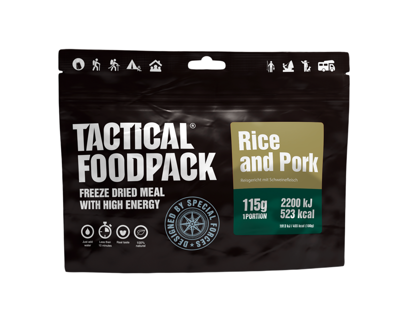 Matkatoit Tactical Foodpack, riisiroog sealihaga 115 g