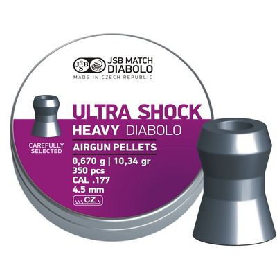 Õhupüssikuulid JSB Ultra Shock Heavy. 0,67 g