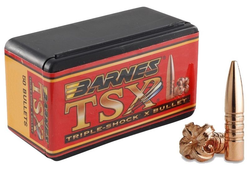 Barnes TSX all-copper bullets – .30 (7.62 mm), 168 gr